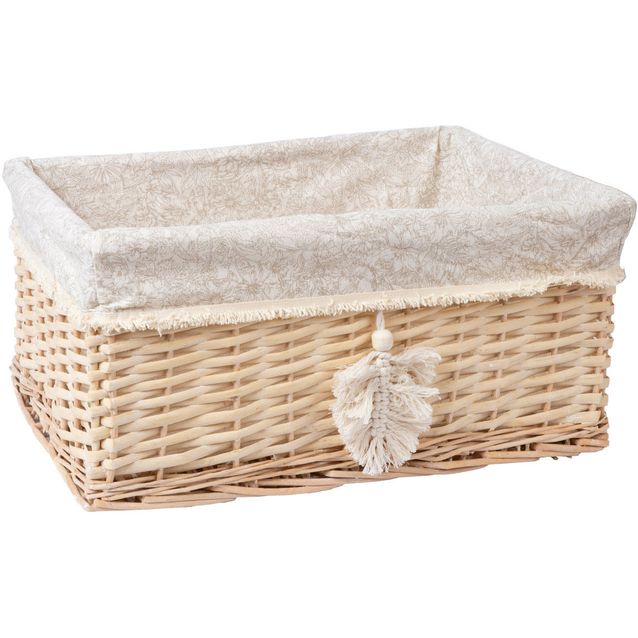 Basket WILLI TASSEL 42x32xH19cm