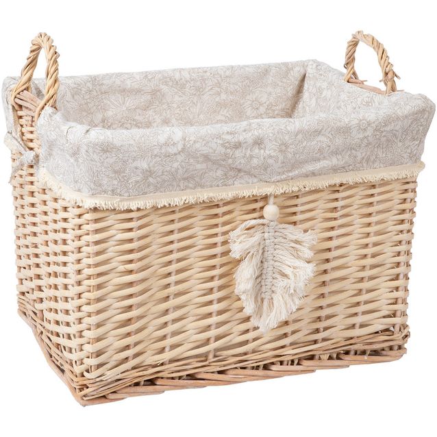 Basket WILLI TASSEL 44x33xH30cm