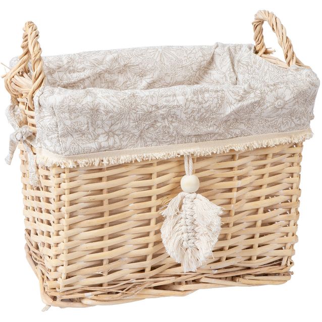 Basket WILLI TASSEL 29x19xH22cm