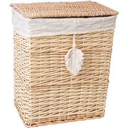 Pyykkikori Home4You WILLI TASSEL 47x35xK55 cm, beige