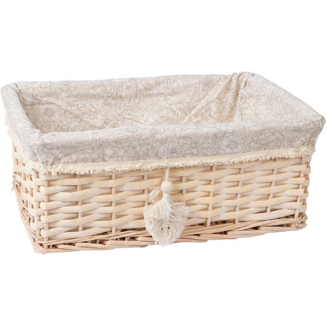 Basket WILLI TASSEL 43x30xH18cm