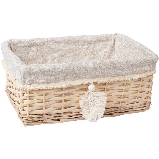 Basket WILLI TASSEL 38x25xH16cm
