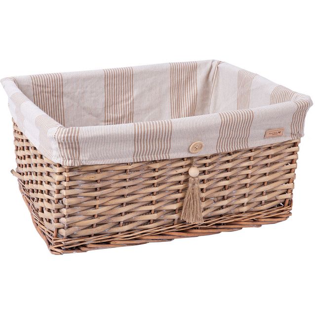 Basket WILLI STRIPE 48x38xH22cm