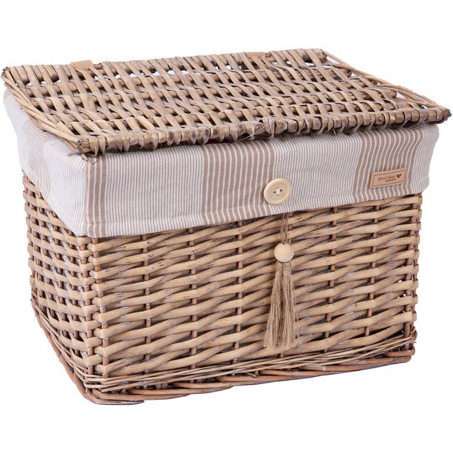 Basket WILLI STRIPE  36x26xH25cm