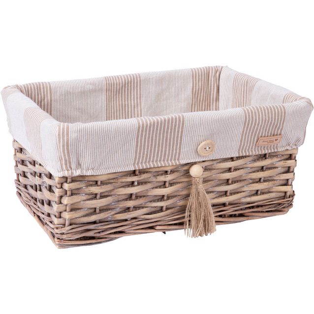 Basket WILLI STRIPE 38x25xH16cm