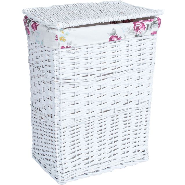 Laundry basket MAX-2, 38x27xH52cm, white