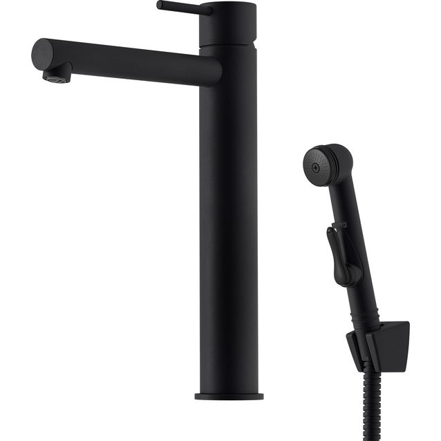 Pesuallashana Mora Inxx II, korkea, bideesuihkulla, mattamusta