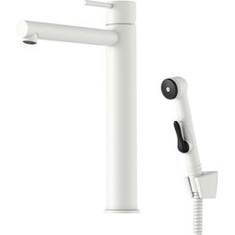 Pesuallashana Mora Inxx II, korkea, bideesuihkulla, mattavalkoinen