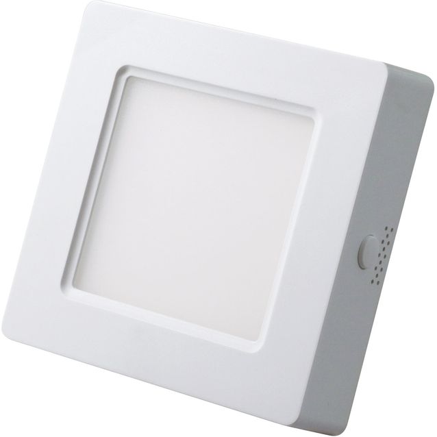 LED-paneelivalaisin Led Energie, 6W, 370lm, 3500K, pinta-asennettava, neliö, sisäänrakennettu liitäntälaite