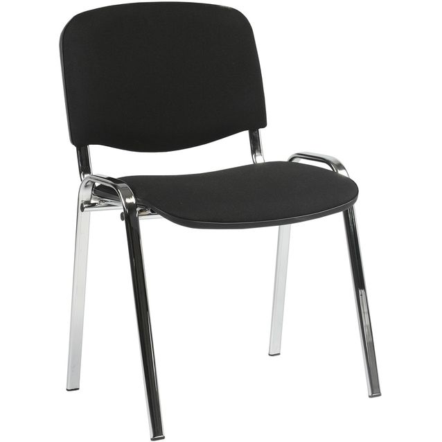Guest chair ISO black/chrome