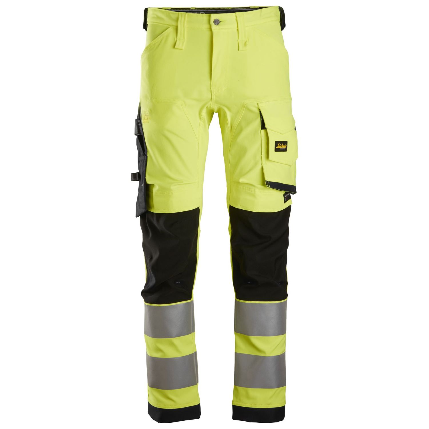 Huomiotyöhousut Snickers 6343 High-Vis lk 2 keltainen/musta koko 96