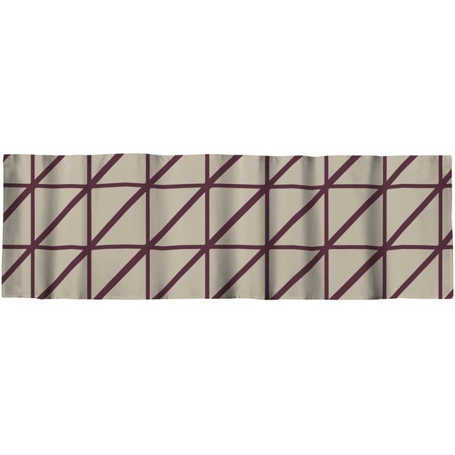 Verhokappa Vallila Lucina, beige/viini, 60x250 cm