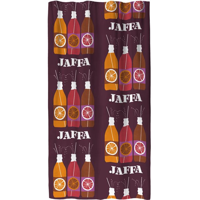 Sivuverho Vallila Jaffa, viini, 140x250 cm