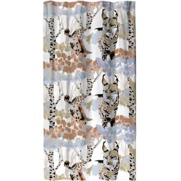 Sivuverho Vallila Ilves, beige/sininen, 140x250 cm