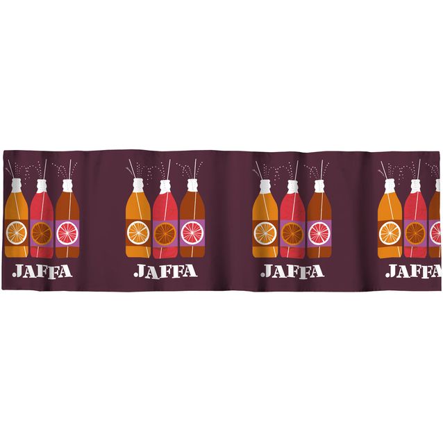 Verhokappa Vallila Jaffa, viini, 60x250 cm