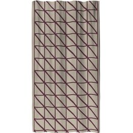 Sivuverho Vallila Lucina, beige/viini, 140x250 cm