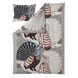 Pussilakanasetti Vallila Metsänvartijat, beige/sininen, 150x210 cm