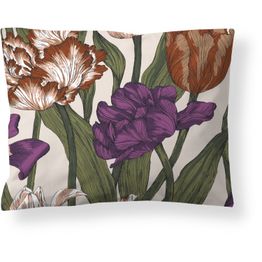 Satiinityynyliina Vallila Kukoistus, terra/purppura, 50x60 cm