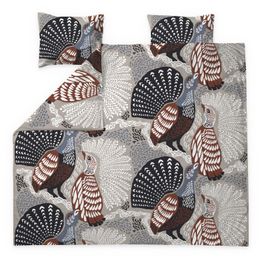 Pussilakanasetti tuplapeitolle Vallila Metsänvartijat, beige/sininen, 240x210 cm