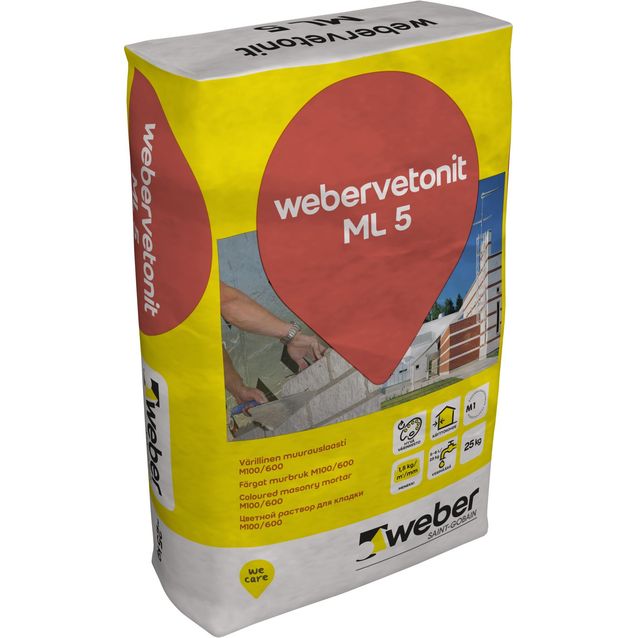weber.vetonit ML 5 Muurauslaasti Nattas 150 valkoinen 25 kg säkki