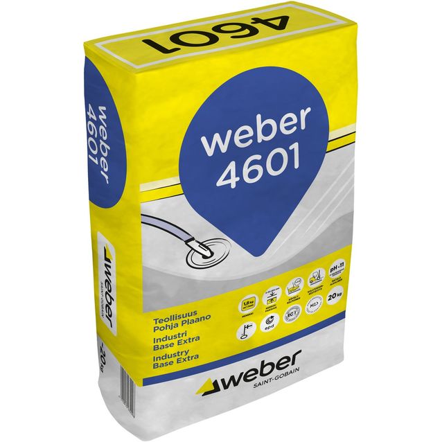 Pohjatasoite Weber Vetonit 4601 Teollis Pohja Plaano 20 kg