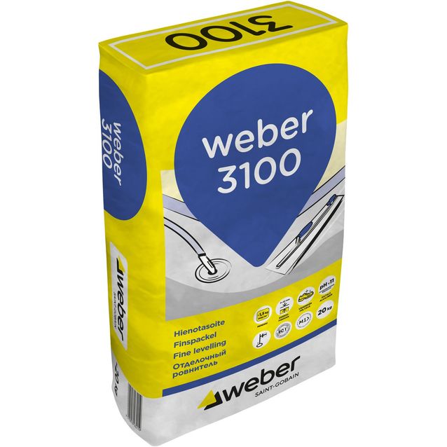 Hienotasoite 3100 Webervetonit 20 kg