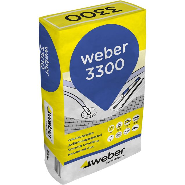 Oikaisutasoite 3300 Webervetonit 20 kg