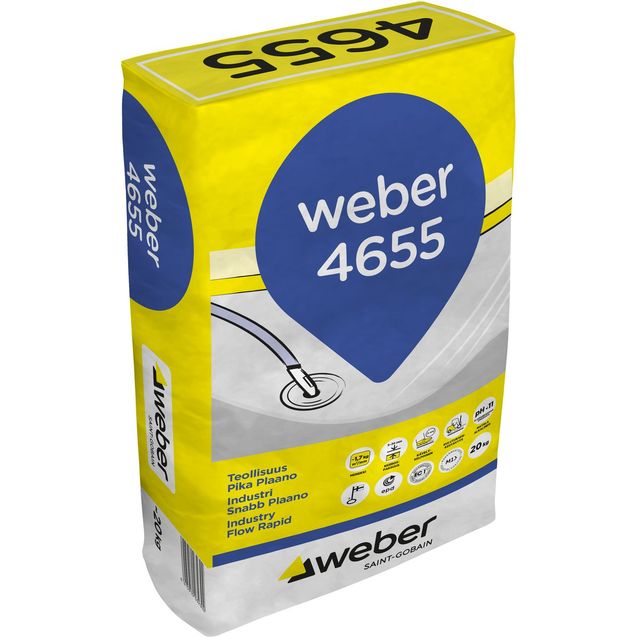 Lattiatasoite Weber Vetonit 4655 Teollisuus PikaPlaano 20 kg
