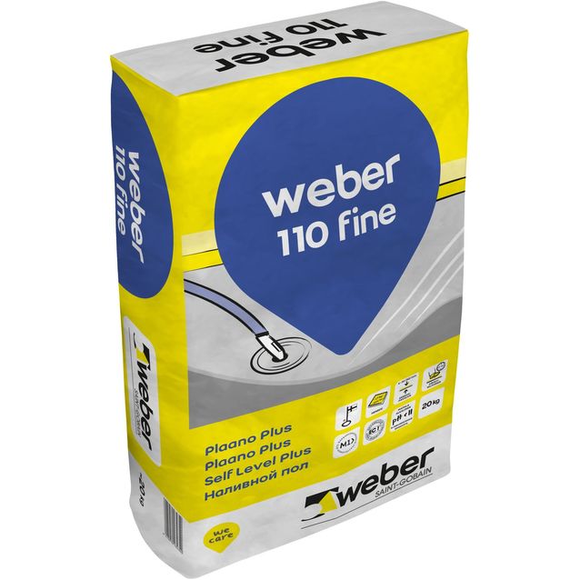 Betonilattiatasoite Weber Vetonit 110 Fine Plaano Plus 20 kg