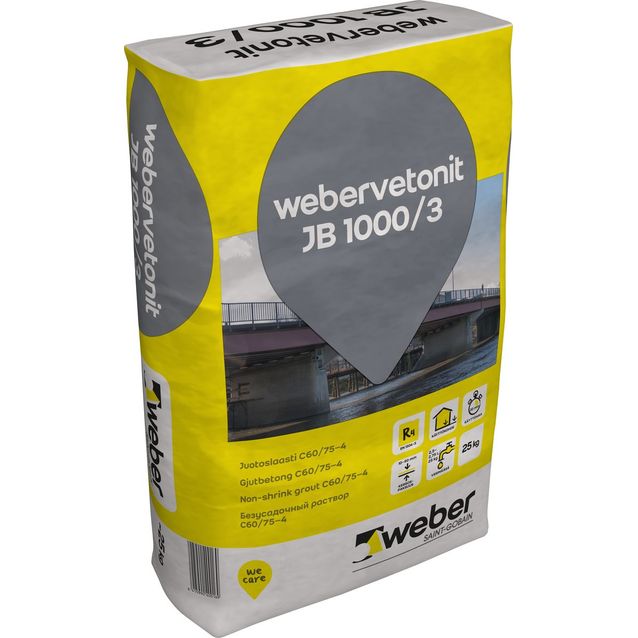 weber.vetonit JB 1000/3 Juotoslaasti 25 kg säkki