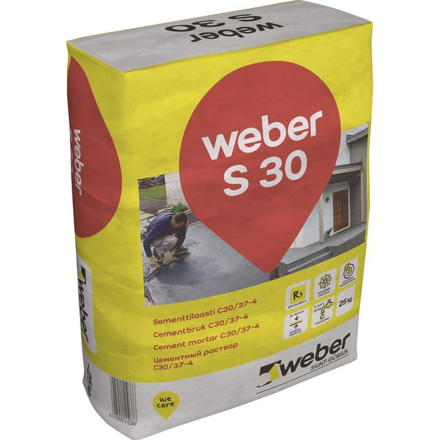 weber.vetonit S 30 Sementtilaasti 25 kg säkki