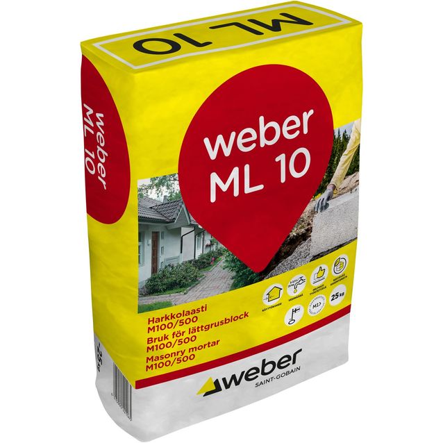 weber.vetonit ML 10 Harkkolaasti M100/500 25 kg säkki