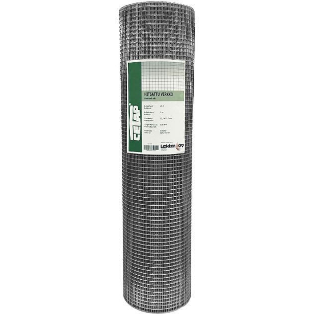 Hitsattu verkko Cetap, 12.7x12.7x1.05mm, 1x25m, sinkitty