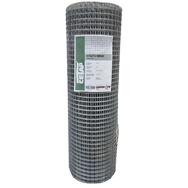 Hitsattu verkko Cetap, 25.4x25.4x1.75mm, 1x25m, sinkitty