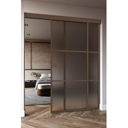 Liukuovi Hietakari Inne C5T Tokyo, soft closing -mekanismilla ja kiinteällä seinällä, mittatilaus, eri vaihtoehtoja