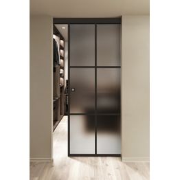 Seinäkiinnitteinen liukuovi Hietakari Inne W1P Paris, soft closing -mekanismilla, mittatilaus, eri vaihtoehtoja