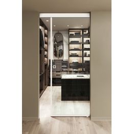 Kattokiinnitteinen liukuovi Hietakari Inne C1N New York, soft closing -mekanismilla, mittatilaus, eri vaihtoehtoja