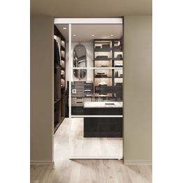 Seinäkiinnitteinen liukuovi Hietakari Inne W1T Tokyo, soft closing -mekanismilla, mittatilaus, eri vaihtoehtoja