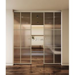 Seinäkiinnitteiset liukuvat pariovet Hietakari Inne W2P Paris, soft closing -mekanismilla, mittatilaus, eri vaihtoehtoja