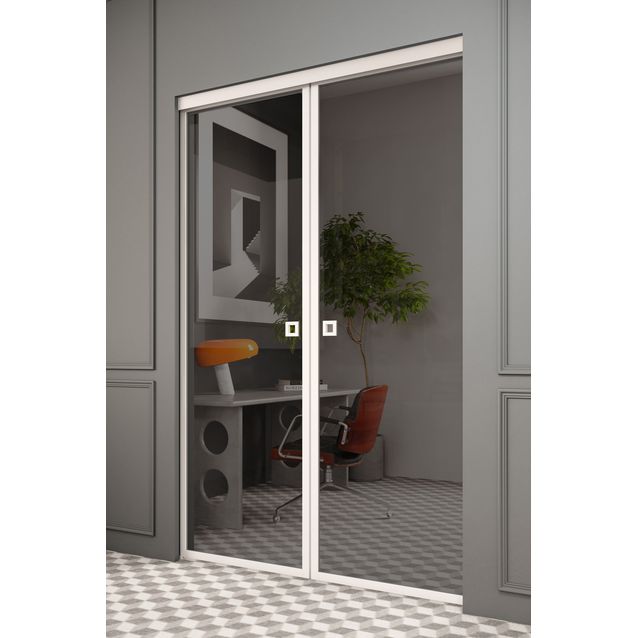 Liukuovet seinän sisään Hietakari Inne P2N New York Pocketdoor, soft closing -mekanismilla