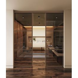 Seinäkiinnitteiset liukuvat pariovet Hietakari Inne W2T Tokyo, soft closing -mekanismilla, mittatilaus, eri vaihtoehtoja