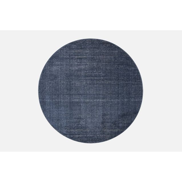 Pyöreä matto VM Carpet Sametti 304 Sininen, sininen halk 160cm