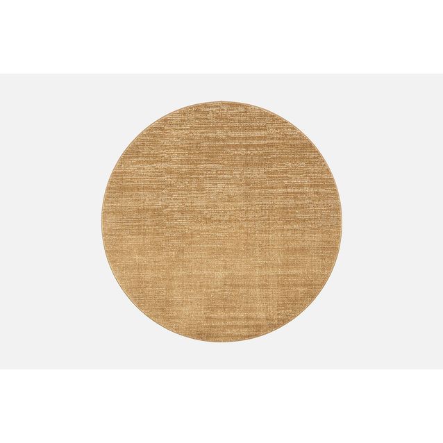 Pyöreä matto VM Carpet Sametti, keltainen halk 160cm