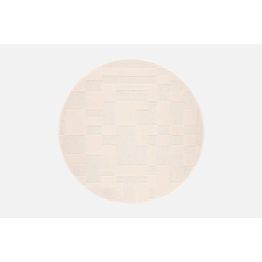 Matto VM Carpet Domino, mittatilaus, pyöreä, valkoinen