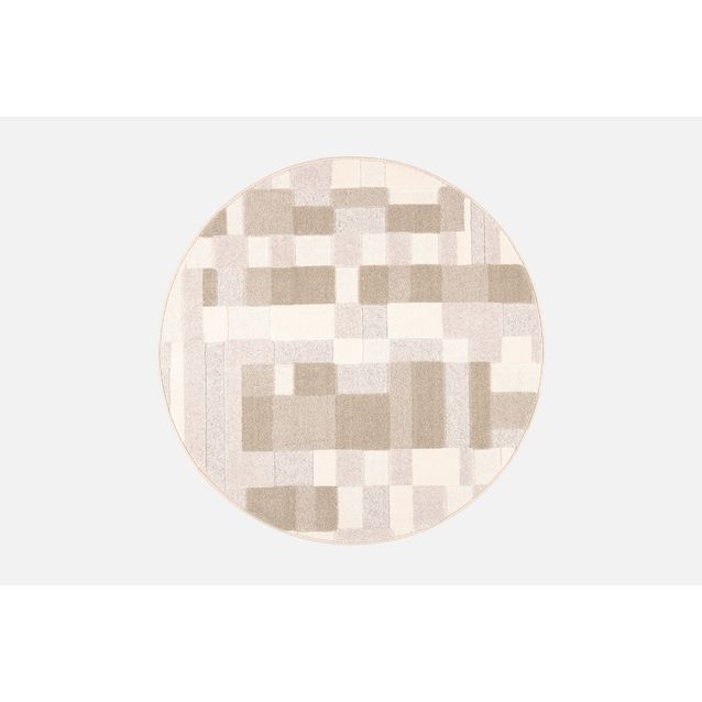 Pyöreä matto VM Carpet Domino, vihreä halk. 133cm