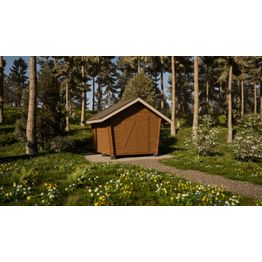 Pihavarasto/lato LP Garden U-S, 6.3m², vinoumpiseinäinen