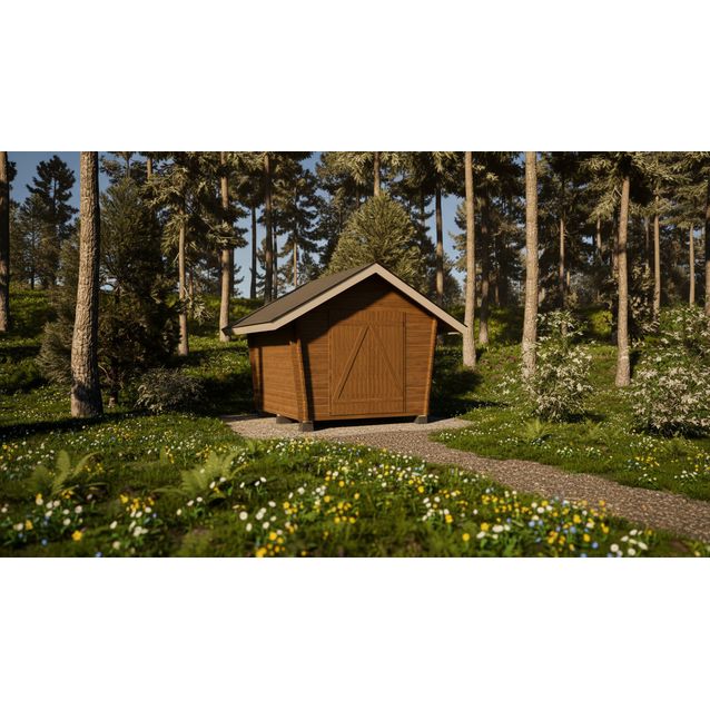 Pihavarasto/lato LP Garden U-S, 6.3m², vinoumpiseinäinen