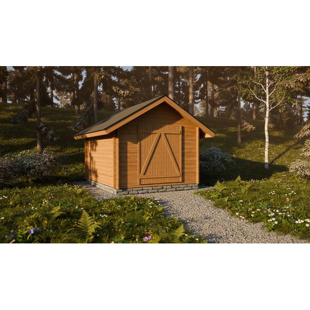 Pihavarasto/lato LP Garden S-M, 10.5m², suoraseinäinen