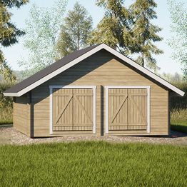 Pihavarasto/lato LP Garden  S-XXL, 25m², suoraseinäinen