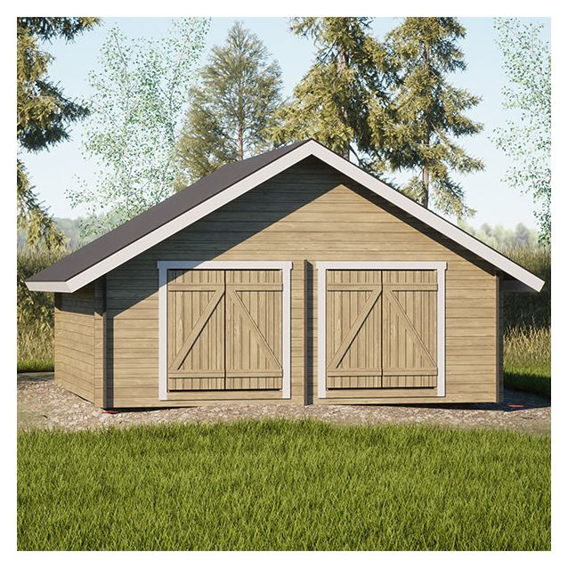 Pihavarasto/lato LP Garden  S-XXL, 25m², suoraseinäinen